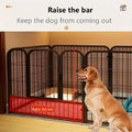 Modern Wrought Iron Fence Small Medium Size Dog Teddy Corgi Isolation Door Indoor Kennel