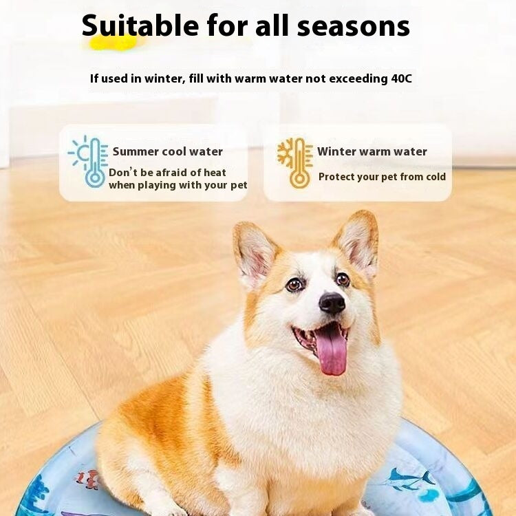 Summer Cooling Pet Water Bed Cushion Sleeping Square Mat Dogs Cats Pet Kennel Cool Cold