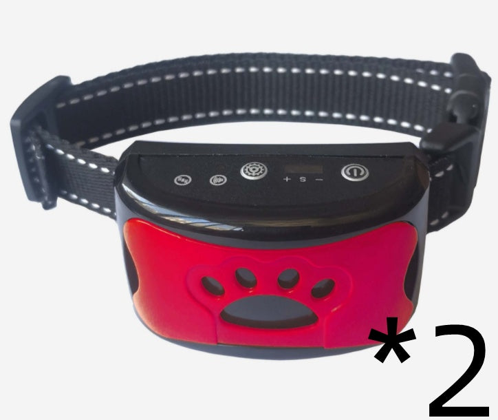 Dog Training Collar Waterproof Electric Remote Control Rechargeable Trainer Bark Arrester