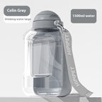 2 In 1 Dog Large Capacity Pets Out Drinking Pot Cat Water Dispenser Portable Water And Food Integrated Bowl