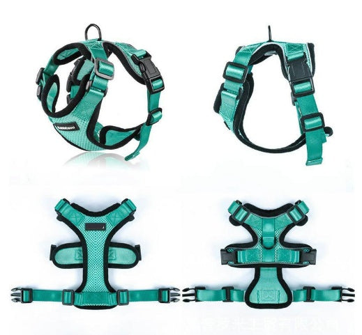 Escape Proof Harness Car Seat Belt Adapter Reflective Soft Mesh Harness For Kitten Puppy