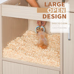 Guinea pig cage, 4 layers of hamster cage wood, with storage cabinet
