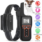 3280 FT Dog Training Collar IP67 Waterproof Pet Beep Vibration Electric rechargeable 3 modes