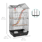 36In Indoor/Outdoor Iron Bird Cage for Parro