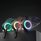 Dog Leash Light Retractable Traction Belt Durable Large Dog Walk Run Automatic Cat Lead