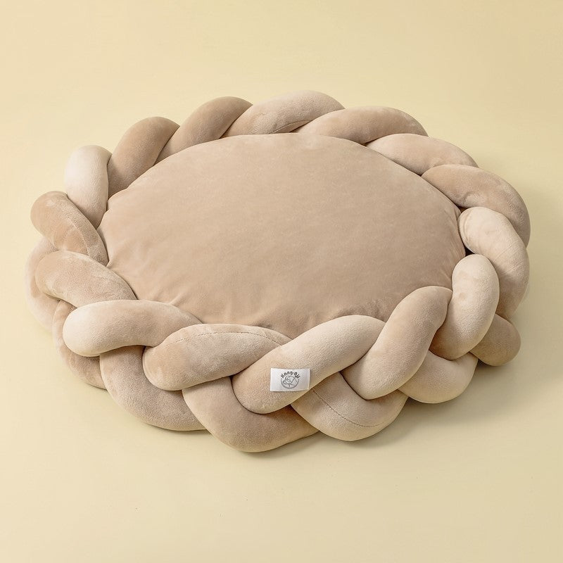 Pet kennel Fried Dough Twists round universal mat detachable cat kennel dog kennel