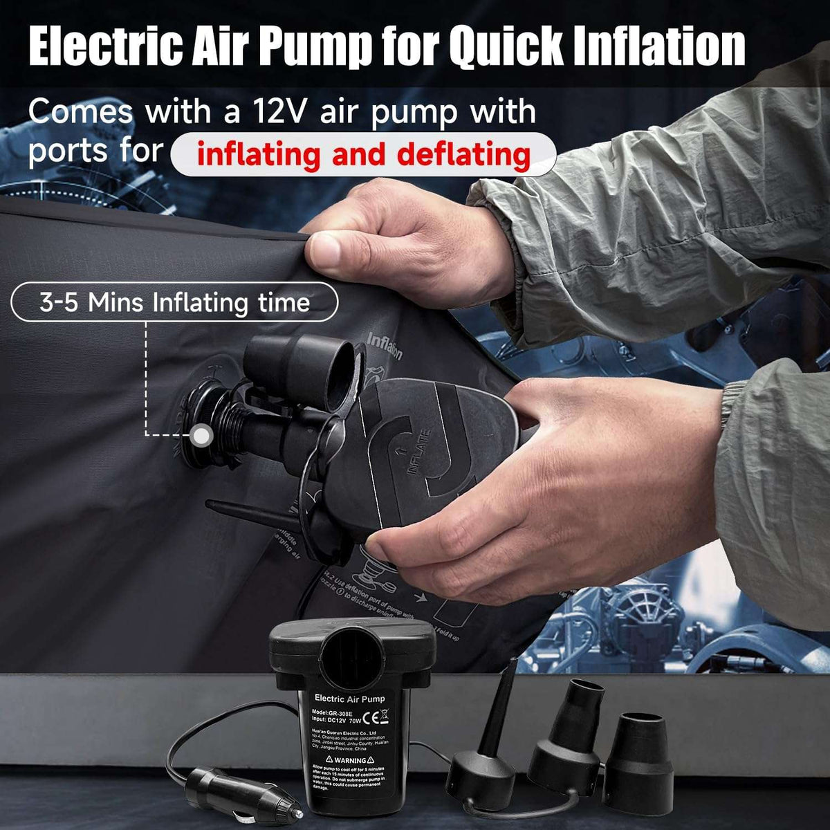 Thicken Backseat SUV/Car/Truck Air Mattress Air Bed Inflatable Truck Mattress -35.4'' Width