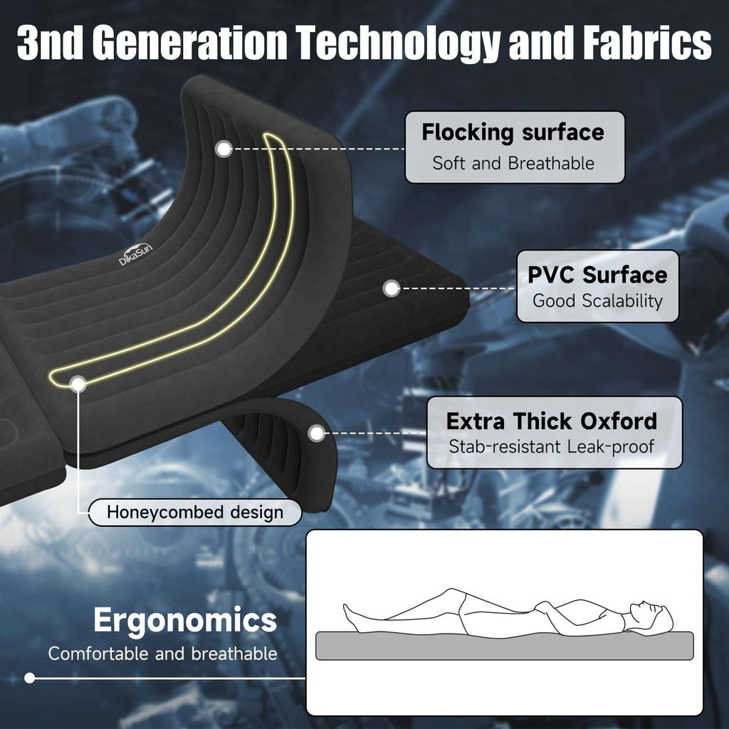 Thicken Backseat SUV/Car/Truck Air Mattress Air Bed Inflatable Truck Mattress -35.4'' Width