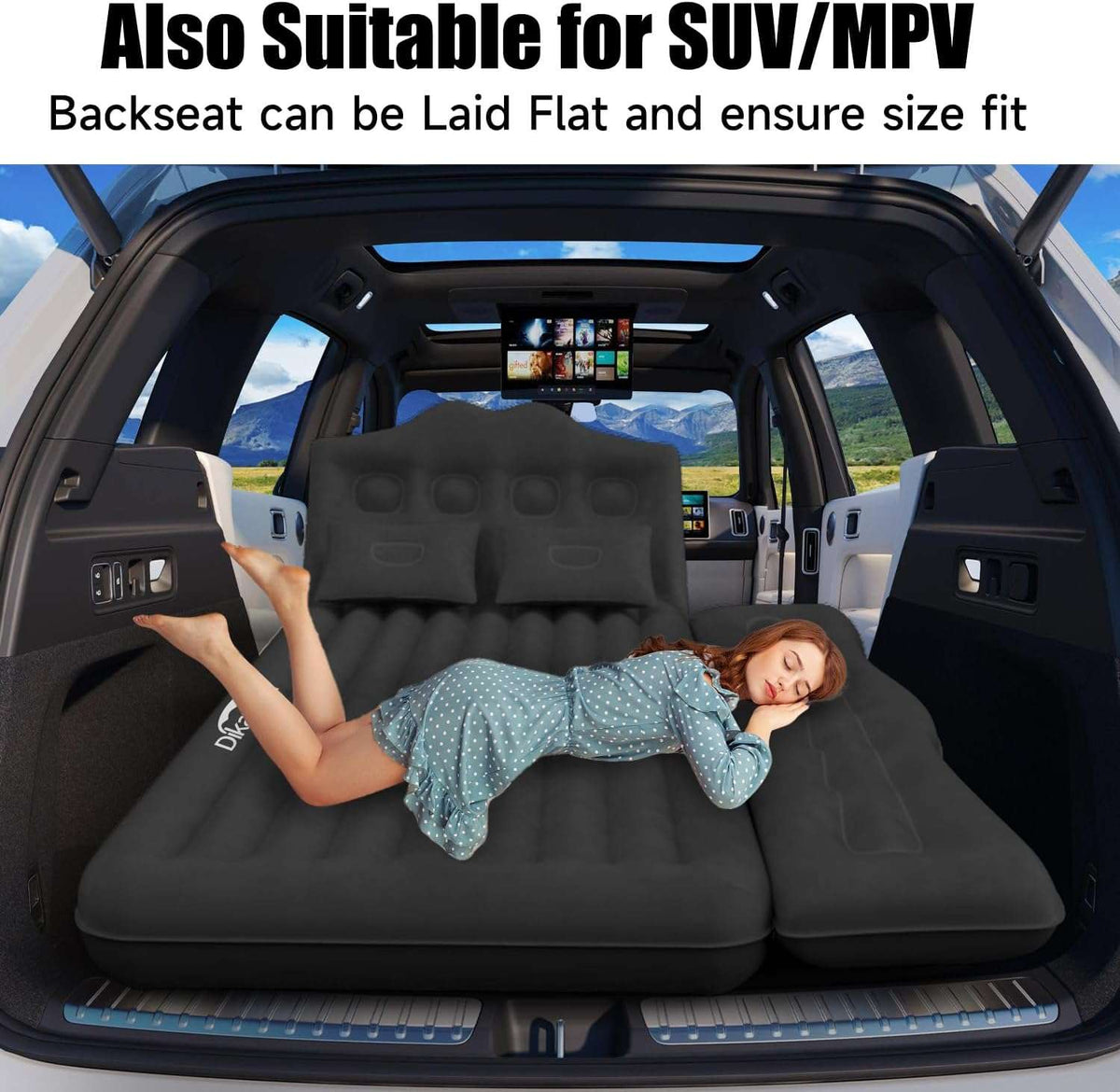 Thicken Backseat SUV/Car/Truck Air Mattress Air Bed Inflatable Truck Mattress -35.4'' Width