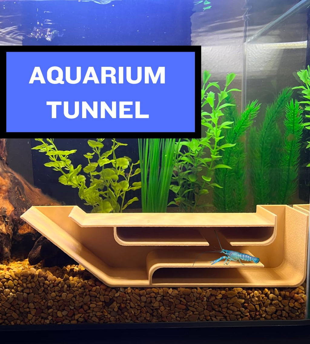 Aquarium X-Large Underground Tunnel Fish & Shrimp Hideout Unique Viewing Tunnel