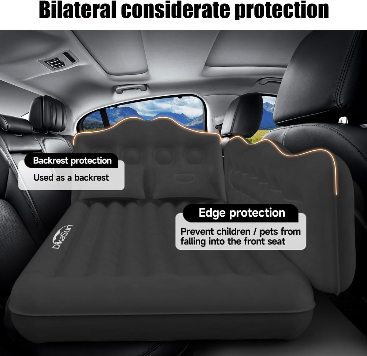 Thicken Backseat SUV/Car/Truck Air Mattress Air Bed Inflatable Truck Mattress -35.4'' Width