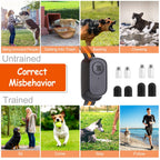 984FT Training Collar Waterproof Beep Vibration Electric Shock 3 Channels Rechargeable