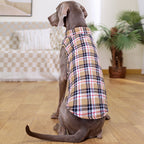 Winter Pet Dog Clothes Heavy Cotton Jacket Plaid Zipper Down Jacket Pets Supplies