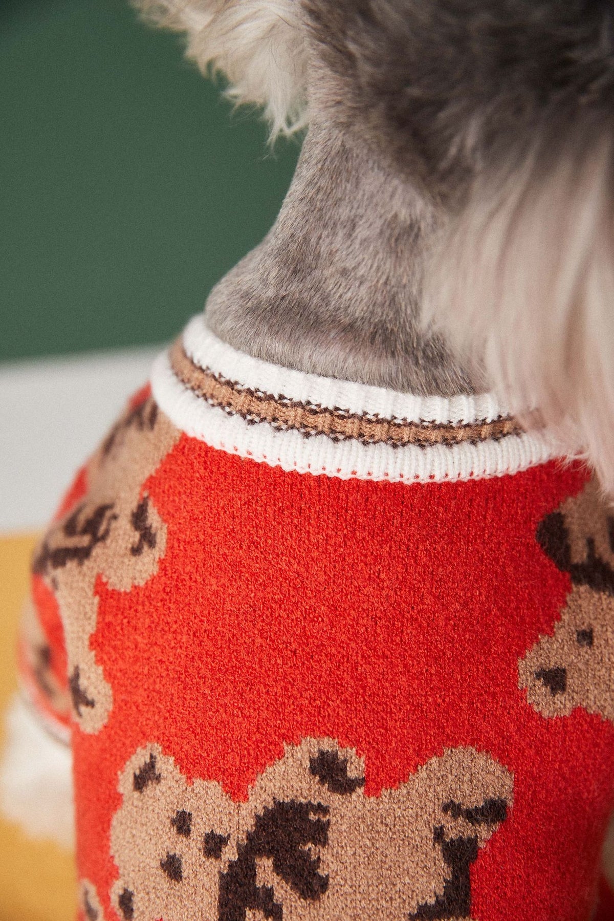 Dog Cat Sweater Preppy Style V-neck Striped Vest  Winter Warm Clothes Apparel Dogs Cats