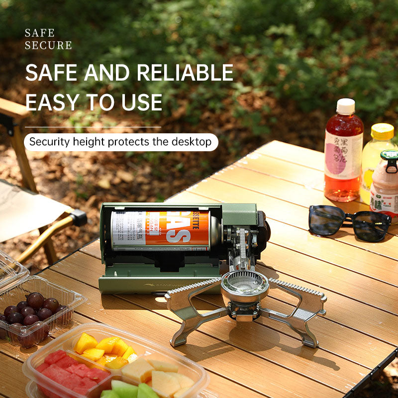 Outdoor Card Type Stove Folding Portable Gas Stove Camping Household Gas Tank Card