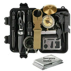 14 in 1 Outdoor Emergency Survival Safety Gear Kit Camping Tactical Tools SOS EDC Case