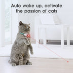 Automatic Cat Toy Smart Laser Teasing Cat Collar Electric USB Charging Kitten Amusing Toys