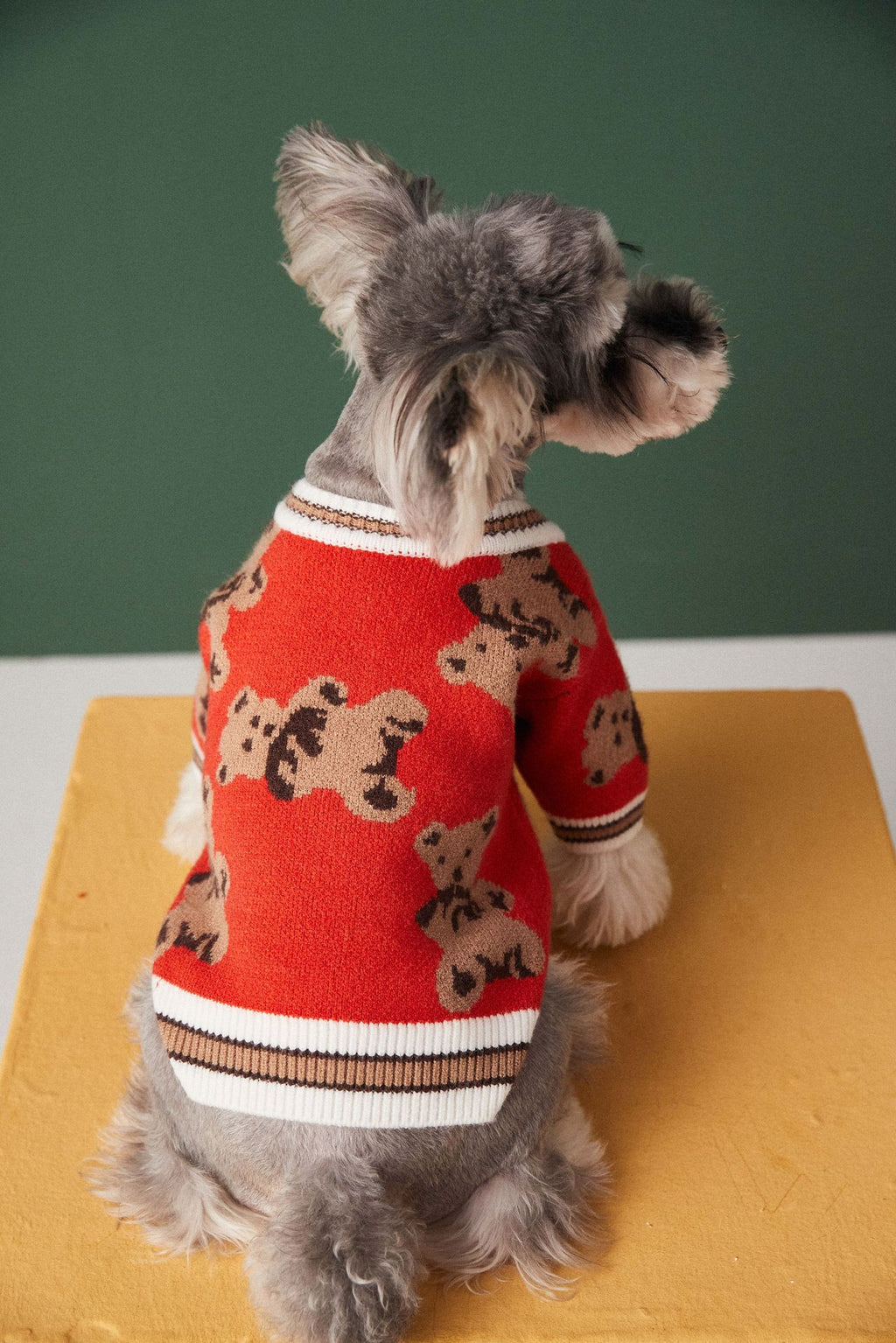 Dog Cat Sweater Preppy Style V-neck Striped Vest  Winter Warm Clothes Apparel Dogs Cats