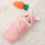 Super Soft Baby Sleeping Bag Fluffy Fleece Newborn, Unisex Baby Wrap For Newborns