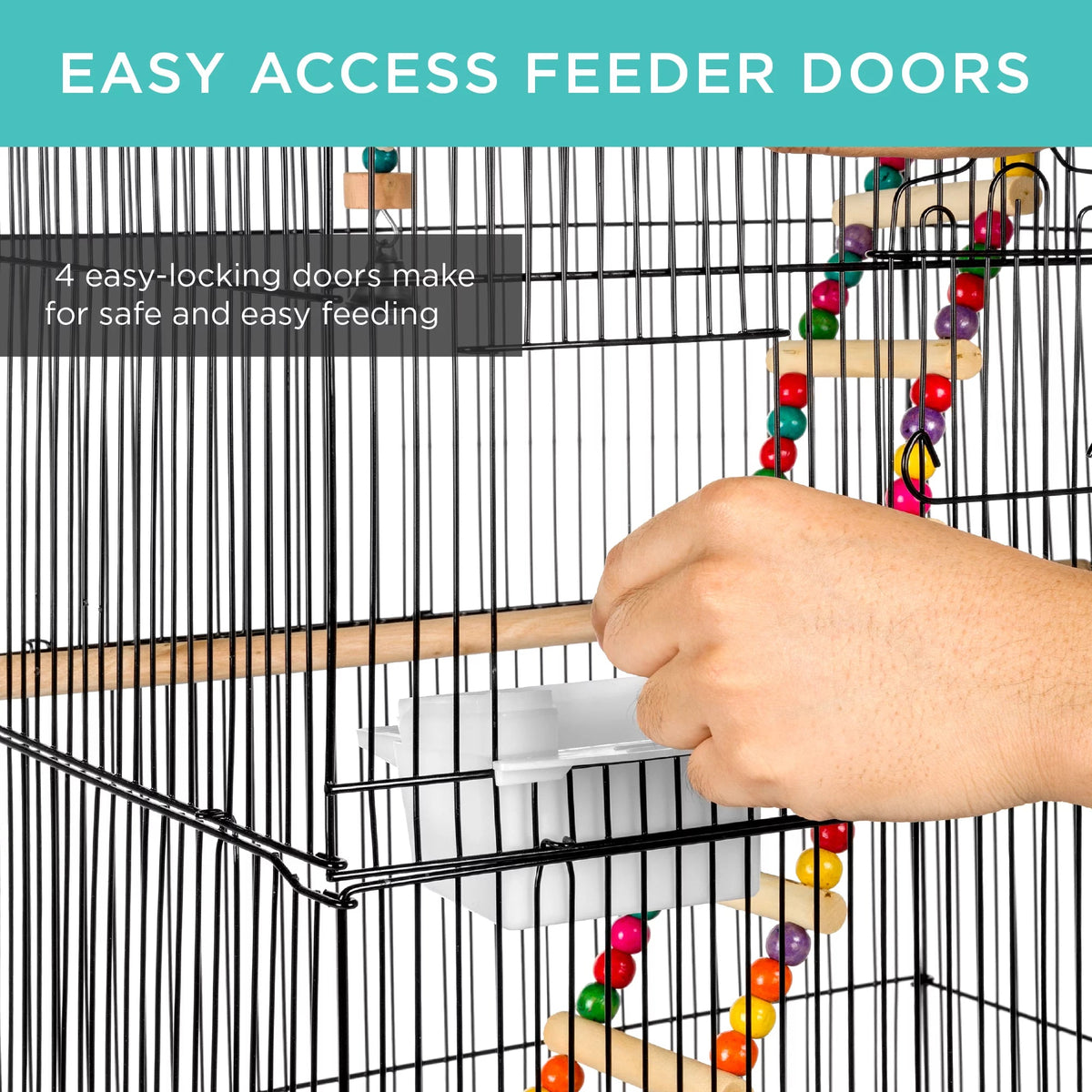 36In Indoor/Outdoor Iron Bird Cage for Parro