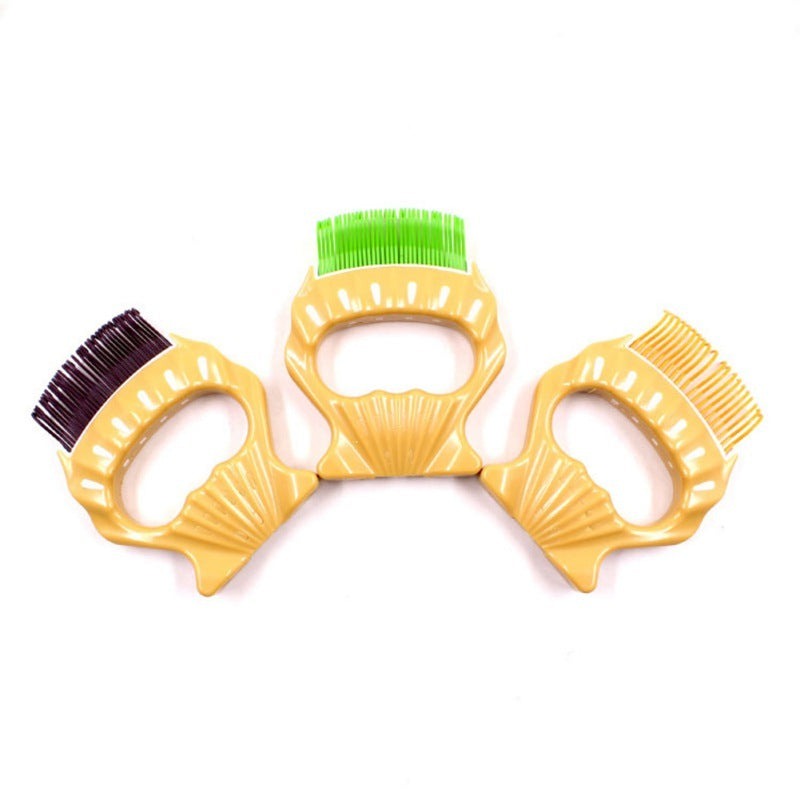 Pet Dog Cat Combs Shell Shaped Hair Remover Brush Grooming Tools Dog Massage Comb