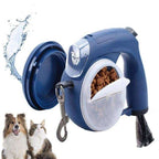 5 In 1 Multifunctional Dog Waterproof Automatic Led Retractable Leash with Poop Bag