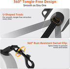 Retractable Dog Leash 16FT LED Light Heavy Duty Tangle Free