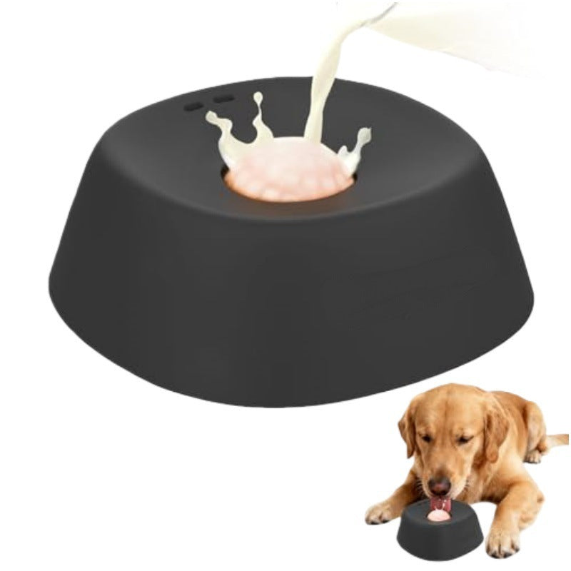 Pet Slow Feeder Non-Slip Spherical Dog Licking Bow For Liquid Treats Bone Broth Yogurt