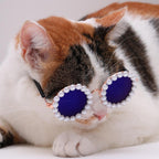 Cat And Dog Pearl Sunglasses - Pet Extravagant Funny Costumes For Party