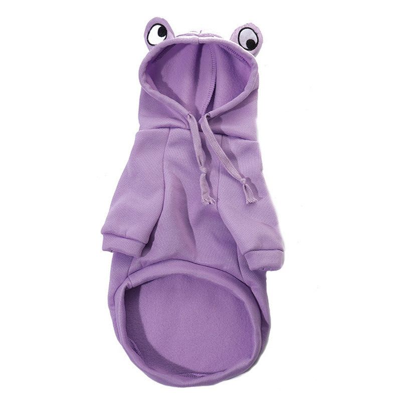 Soft Warm Cat Clothes For Small Dogs Cats Funny Halloween Cosplay Frog Costume Kittens
