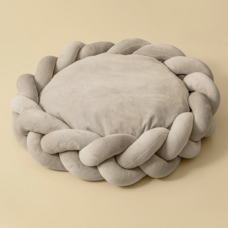 Pet kennel Fried Dough Twists round universal mat detachable cat kennel dog kennel