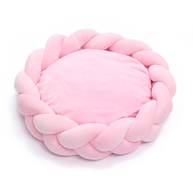 Pet kennel Fried Dough Twists round universal mat detachable cat kennel dog kennel