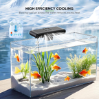 Aquarium Chiller Fan Auto Temp Control LCD 3-Speed Tank Cooler