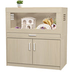 Squirrel Cage, Wood w/ Independent Storage Cabinet Easy View Acrylic Panels