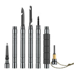 Mountaineering cane folding multifunctional outdoor hiking self-defense stick camping