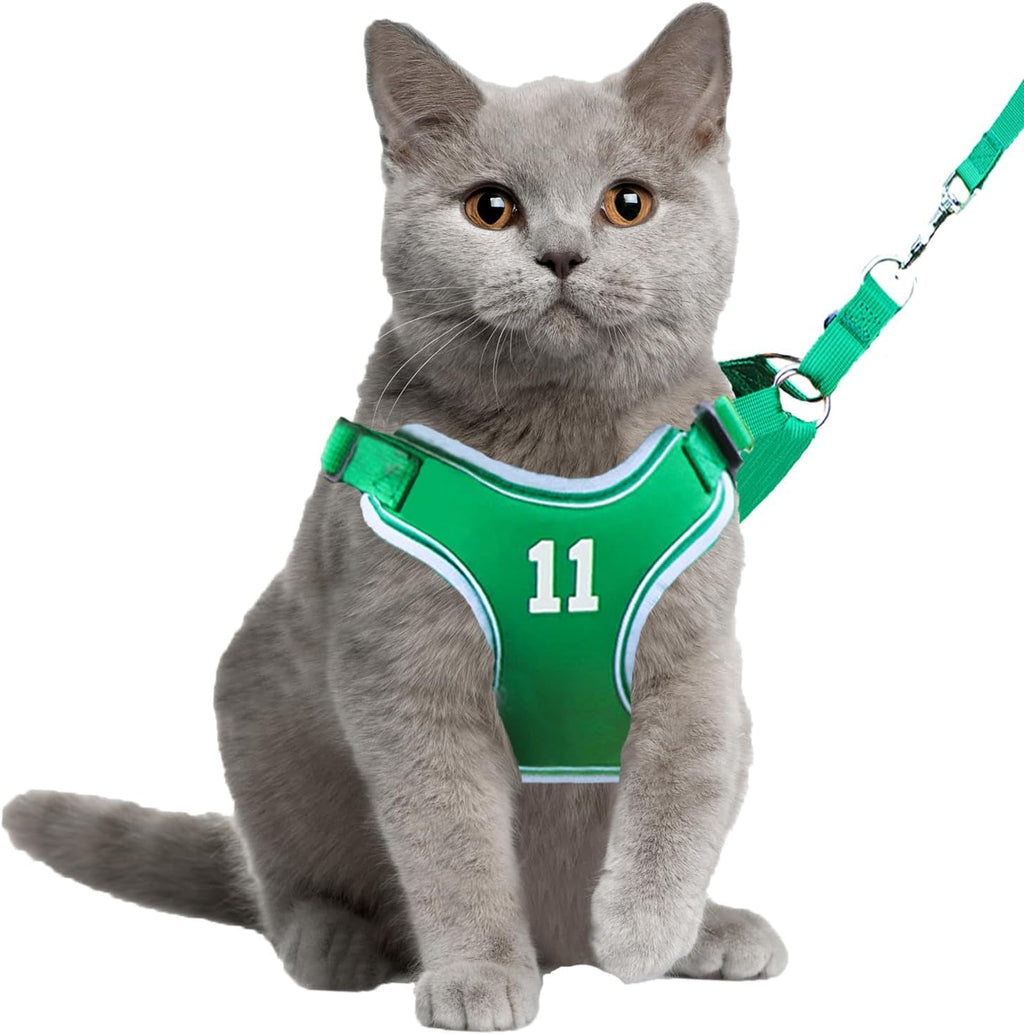 Cat Harness Leash Set Breathable Adjustable Mesh Vest