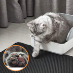 Cat Litter Mat –Waterproof & Urine Proof, Scatter Control, Easy Clean, Washable, BPA-Free