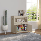 Squirrel Cage, Wood w/ Independent Storage Cabinet Easy View Acrylic Panels