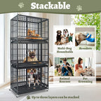 37" Stackable Heavy Duty Dog Kennel 371D04