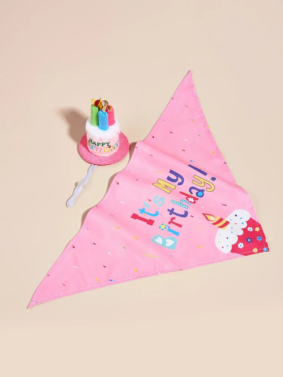 Dog Happy Birthday Costume Hats Bowknot Bandana Neckerchief Bibs Banners Party Cat Dog