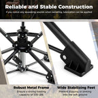 Folding Camping Stool 360° Swivel Hunting Chair with Anti-Sink Feet