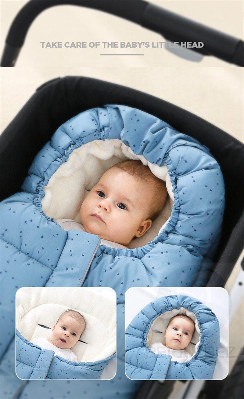 Newborn Warm Baby Sleeping Bag For Stroller Thickening Dual-use  For Baby Kids
