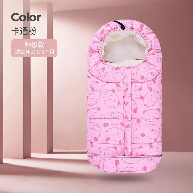 Newborn Warm Baby Sleeping Bag For Stroller Thickening Dual-use  For Baby Kids