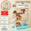 3-Story Hamster Mansion Large Transparent Habitat Full Ventilation Deep Base Natural