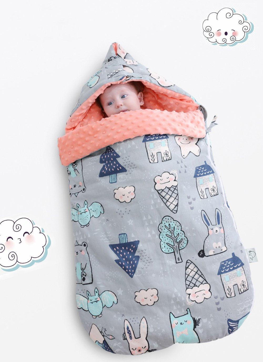 Newborn Baby Cocoon Model Sleeping Bag Infant Boy Girl, Swaddle Blanket For Baby Kids