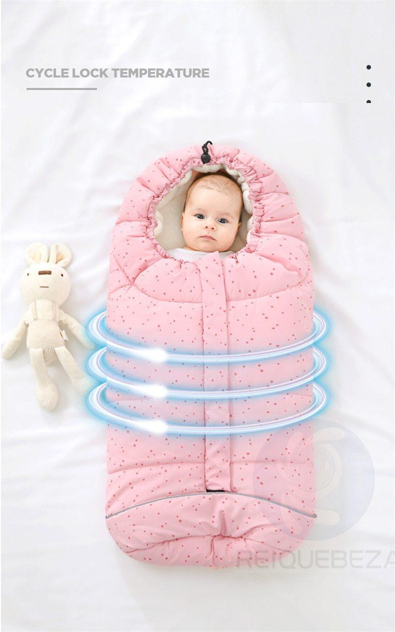 Newborn Warm Baby Sleeping Bag For Stroller Thickening Dual-use  For Baby Kids