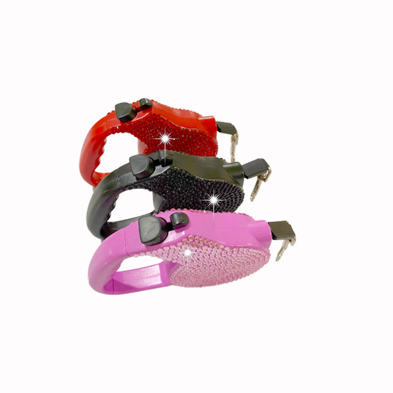 Sparkle Retractable Dog Leash – 16.4 feet Sparkly Crystal Lead
