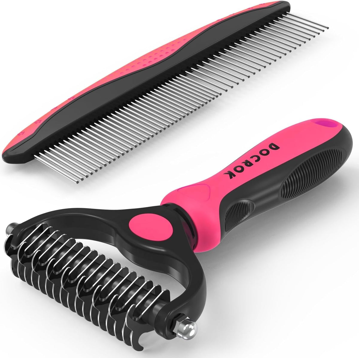 Pet Grooming Brush Comb Deshedding Dematting Tool Cats Dogs