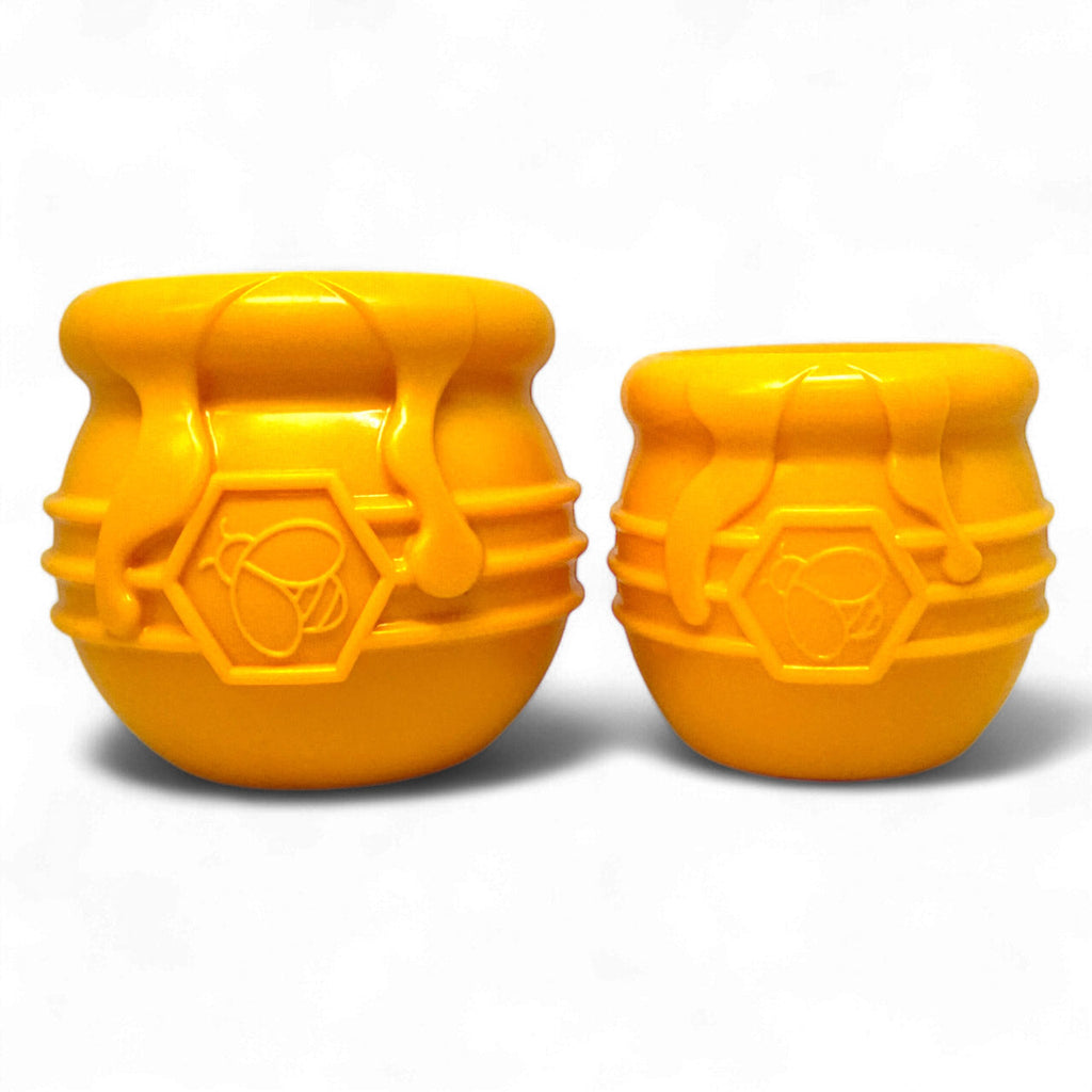 Honey Pot Dog eCup Treat Dispenser | Durable PUP-X Rubber Enrichment Toy