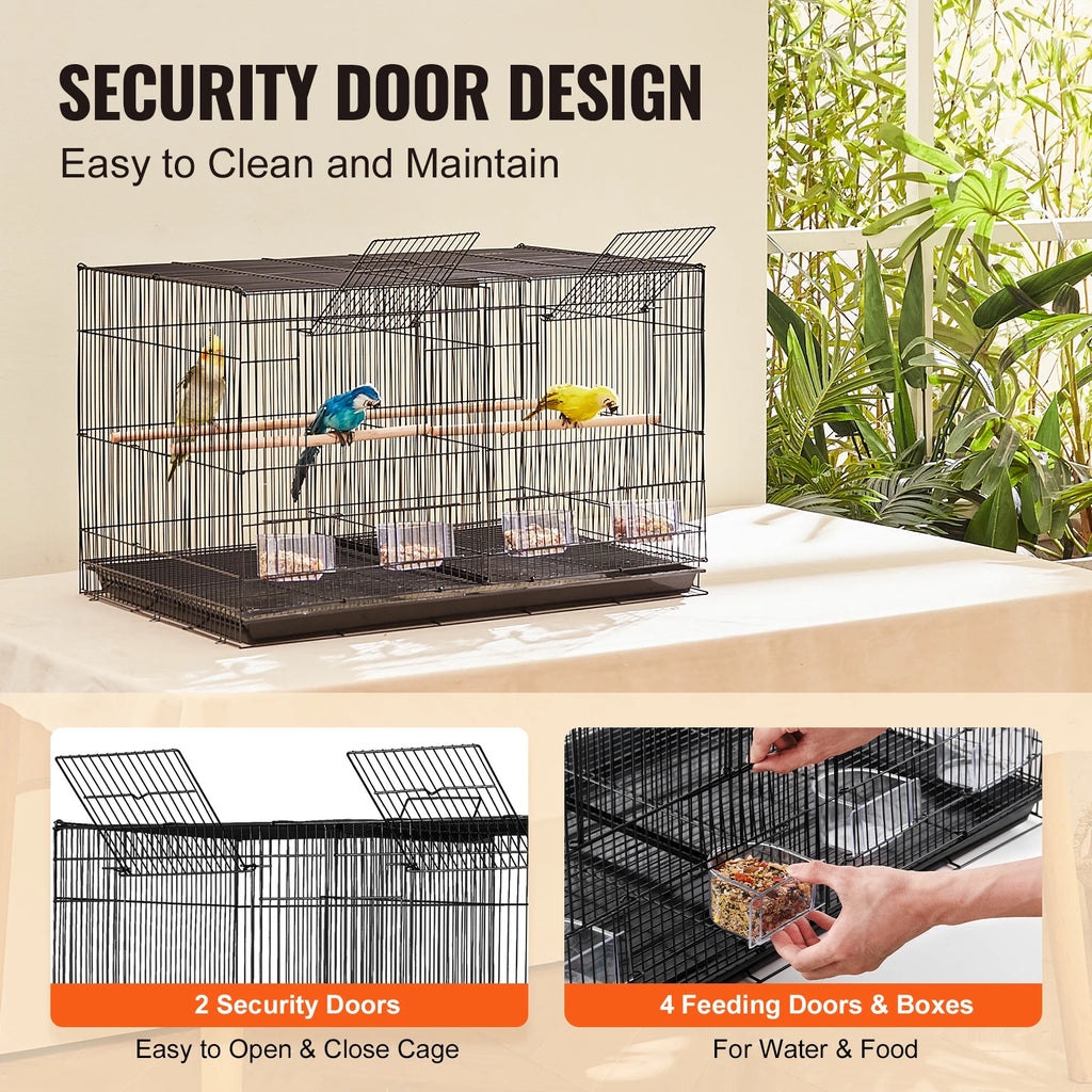 Flight Bird Cage Stackable Divided Small Animal Cage